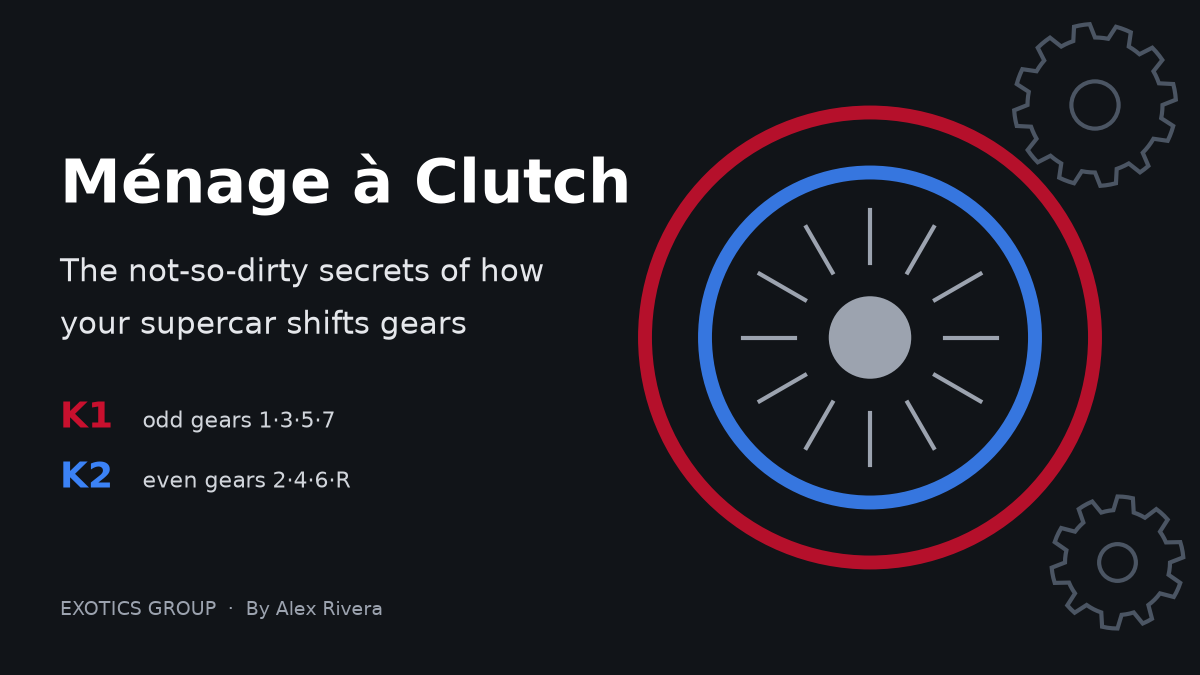 Ménage à Clutch: The Not-So-Dirty Secrets of How Your Supercar Shifts Gears